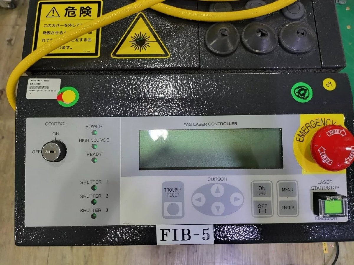 AMADA MIYACHI ML-2150A-030-00-15 YAG Laser Welding Machine 25W Laser Welder [l1163233413]