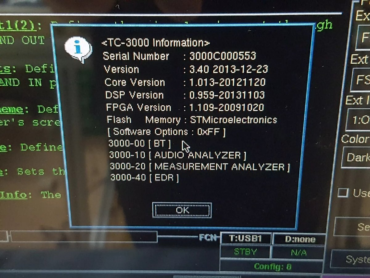 NBC Tescom TC-3000C Bluetooth Tester [f1163742743]