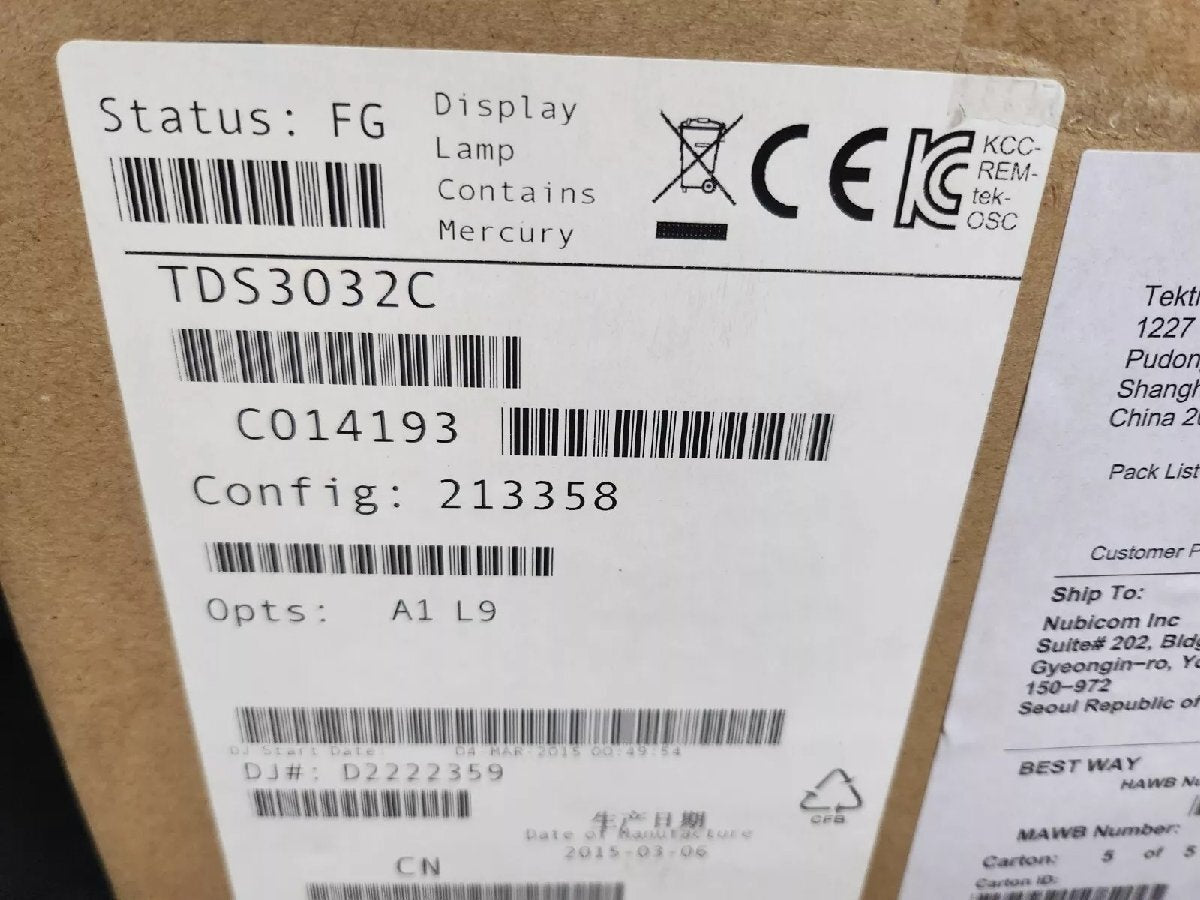 Tektronix TDS3032C Digital Phosphor Oscilloscope 300MHz 2ch [u1163962119]