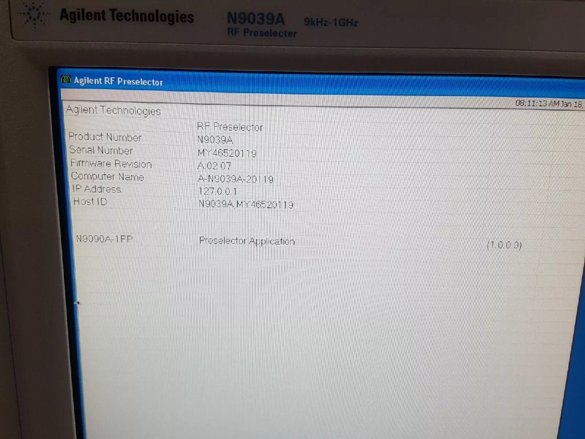 Agilent N9039A RF Preselector 9kHz-1GHz [q1164108308]