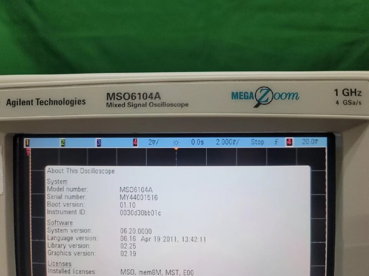 Agilent MSO6104A Mixed Signal Oscilloscope 1GHz 4+16CH (as-is) [v1164143415]