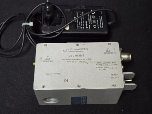 Schwarzbeck BBV9718B Broadband Preamplifier 0.5-18GHz (for parts or not working) [m1164273474]