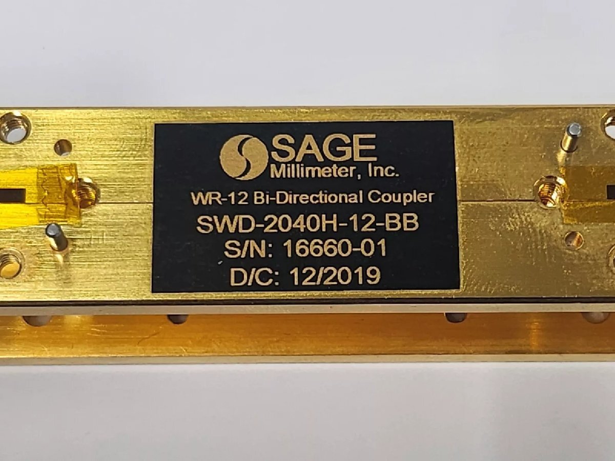 SAGE SWD-2040H-12-BB 4-Port Bi-Directional Directional Coupler 60-90GHz [s1164638759]