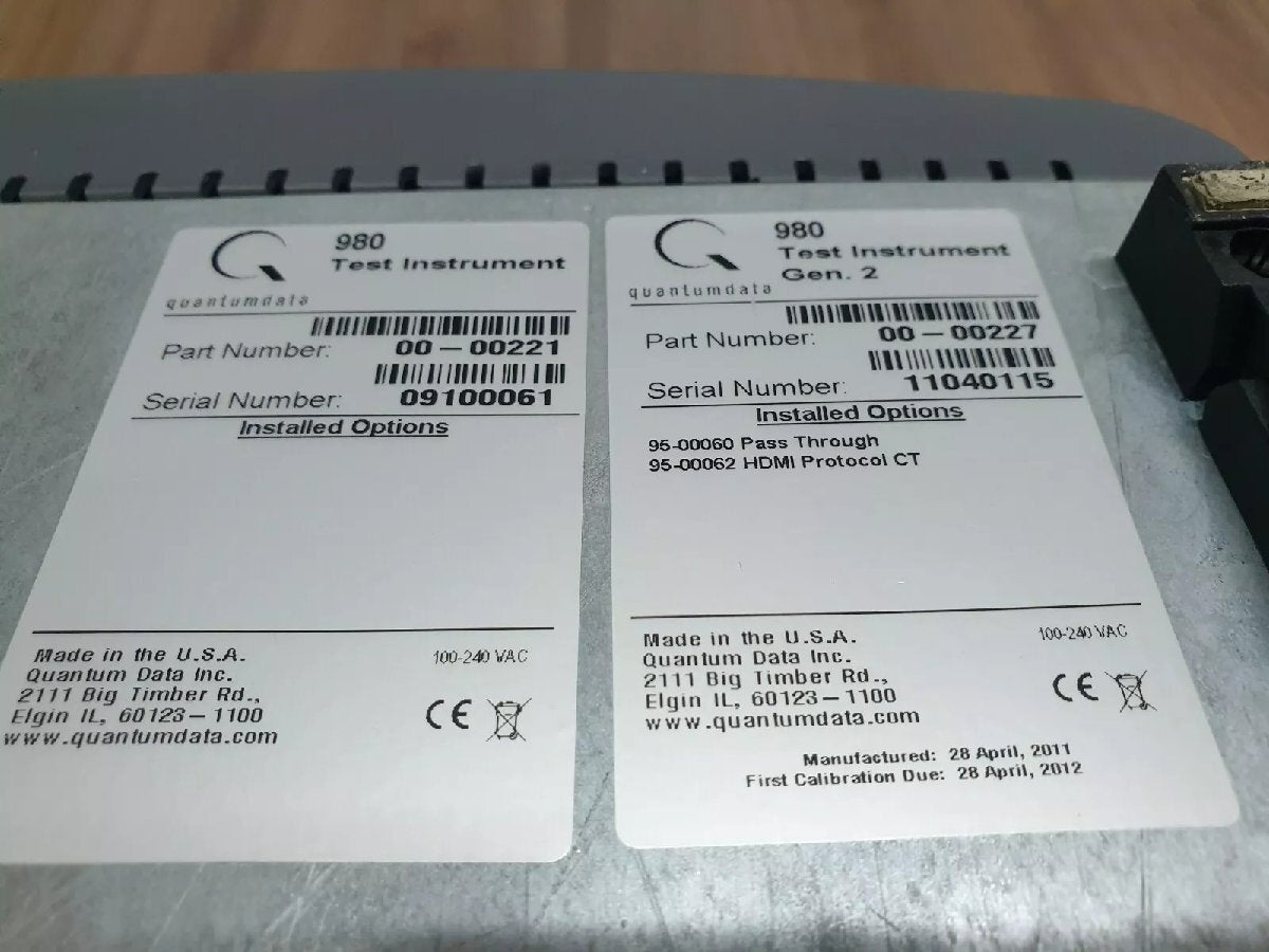Quantum Data 980 Instrument HDMI Protocol CT + Gen 2 + Gen 3 (as-is) [k1164907108]