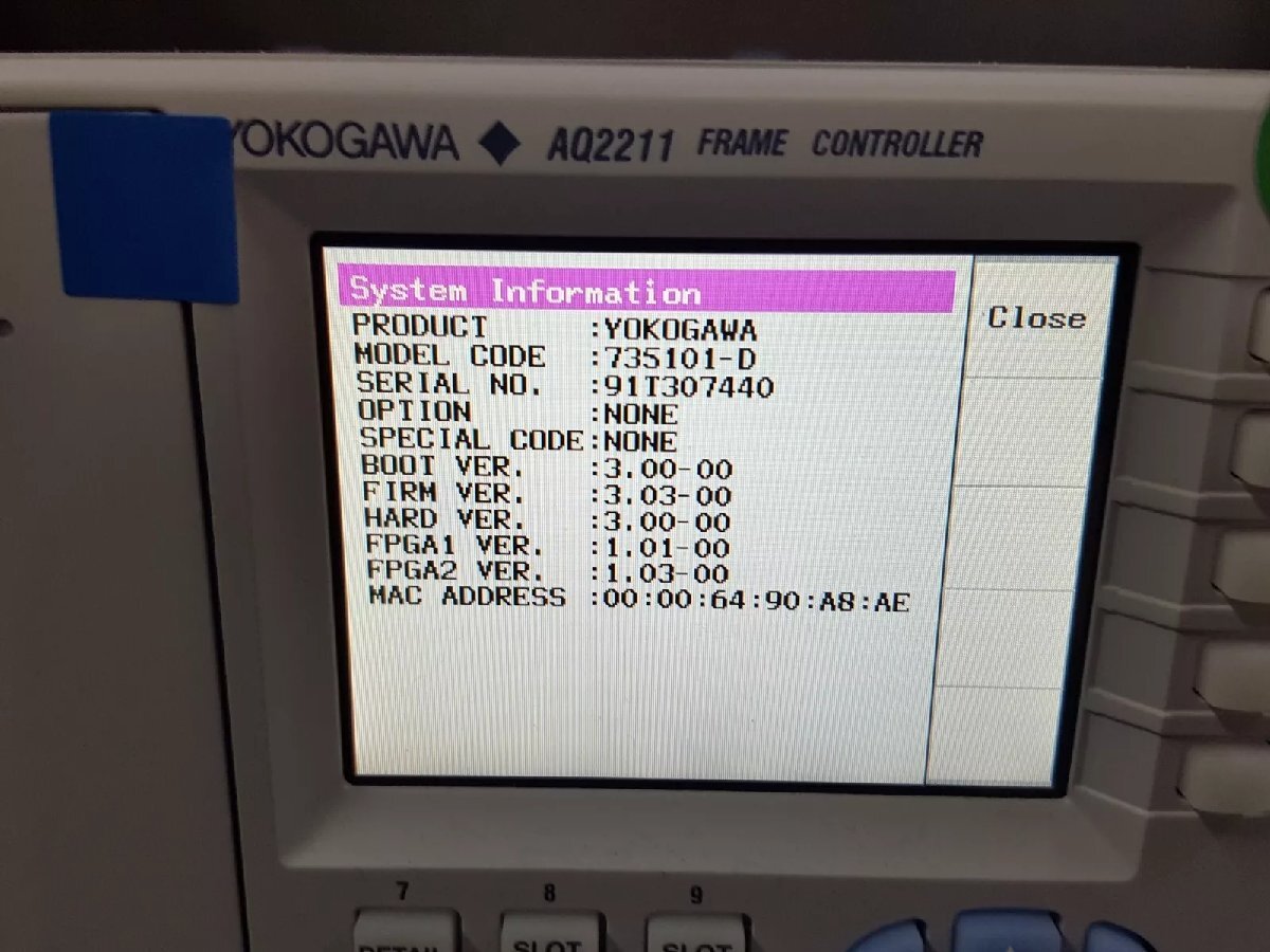 Yokogawa AQ2211 Frame Controller 3 Slots [v1164987370]