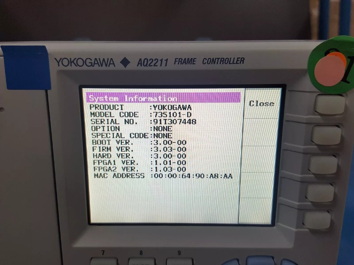 Yokogawa AQ2211 Frame Controller 3 Slots [s1165101992]