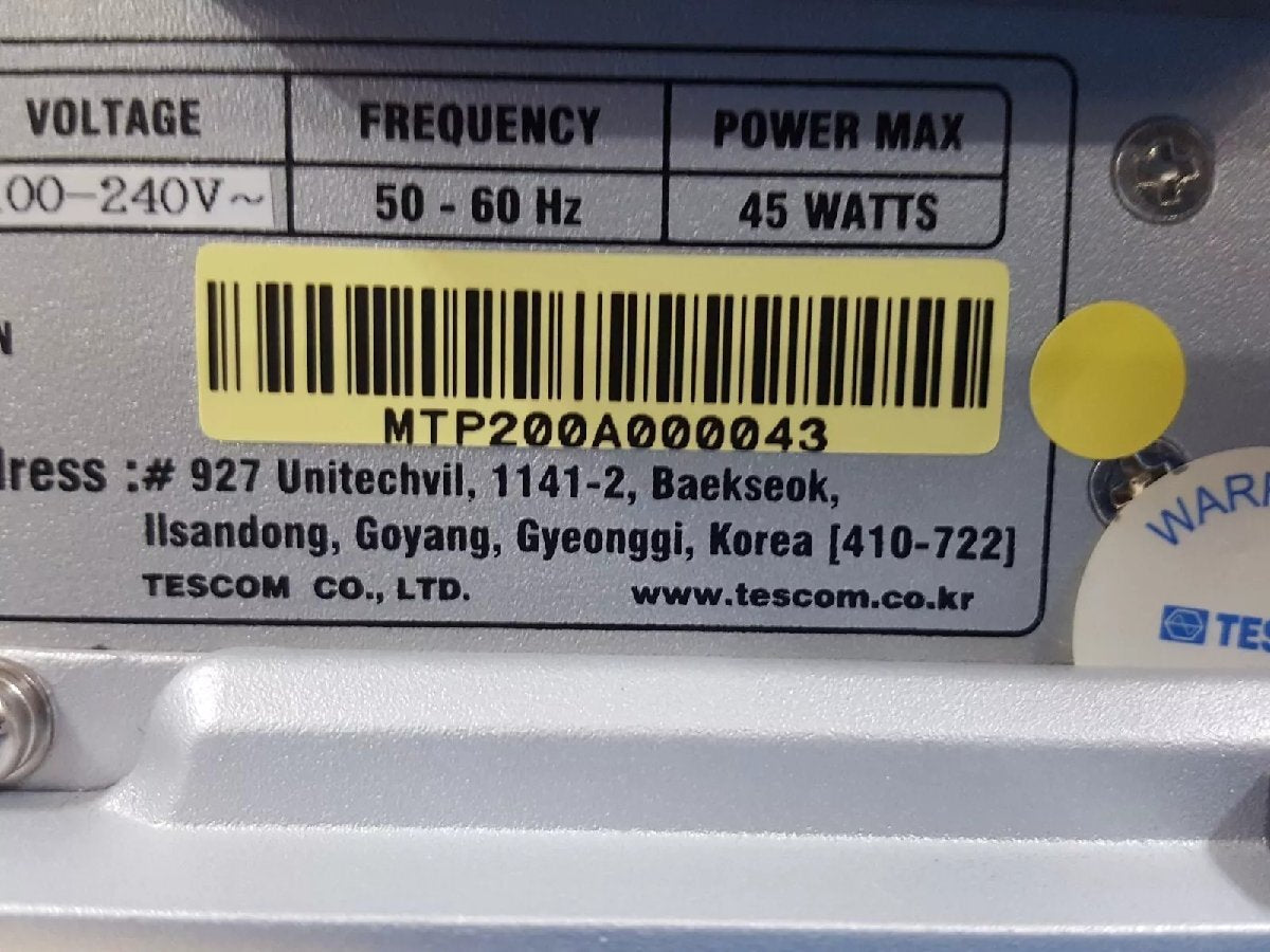 Tescom MTP200A Wi-Fi Manufacturing Tester Opt. WIFI [f1165112873]