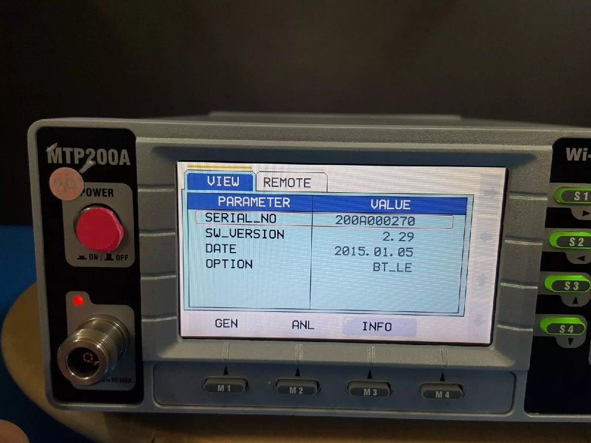 Tescom MTP200A Wi-Fi Manufacturing Tester Opt. BT_LE [e1165117997]