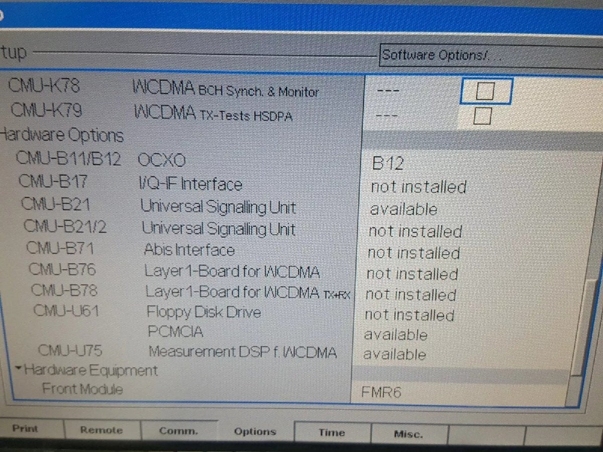 Rohde & Schwarz CMU300 Universal Radio Communications Tester (as-is) [q1165120174]
