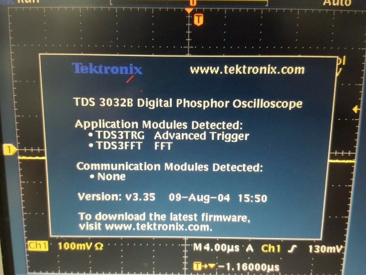 Tektronix TDS3032B Digital Oscilloscope 300MHz 2ch Color [j1165127071]