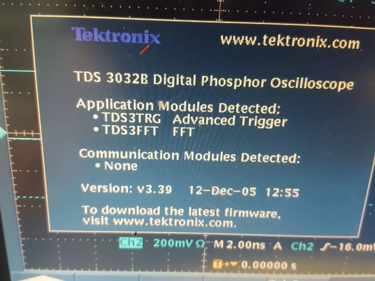 Tektronix TDS3032B Color Digital Oscilloscope 300MHz 2ch [f1165124449]