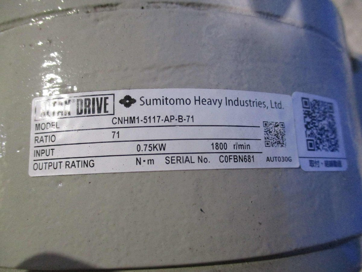 Shinko Sumitomo Heavy Industries CNHM1-5117-AP-B-71 Altax NEO CNHM Type Motor [o1166094671]