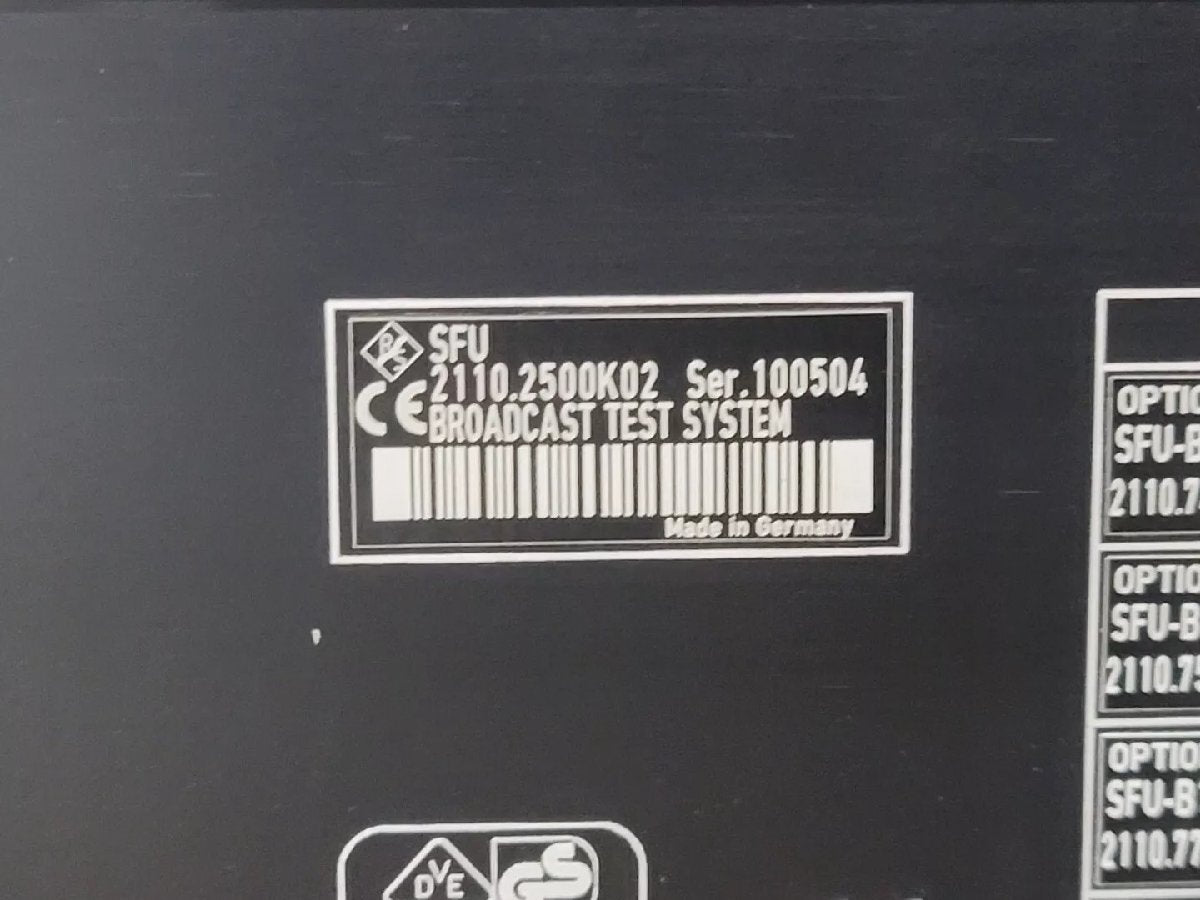 R&S SFU Broadcast Test System (as-is) [d1166572326]