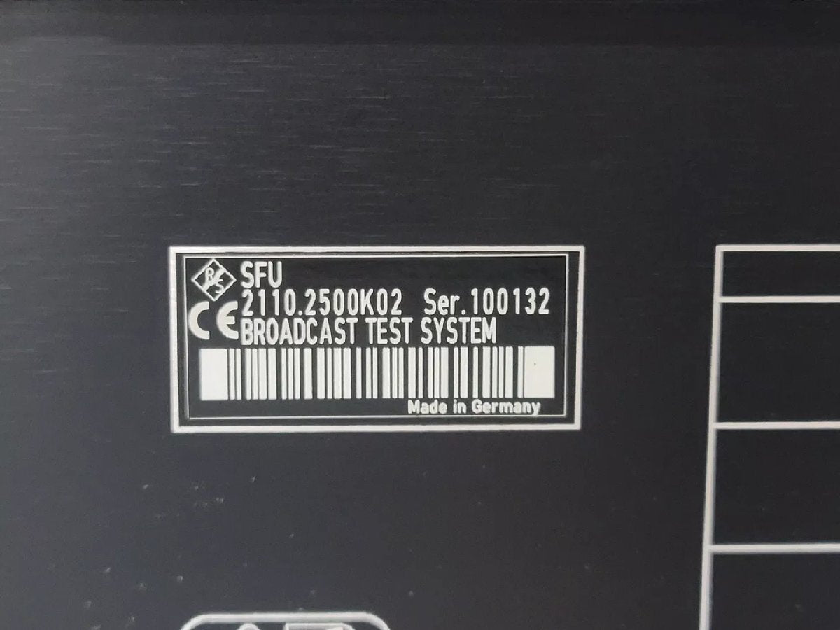 R&S SFU Broadcast Test System (as-is) [1166560366]