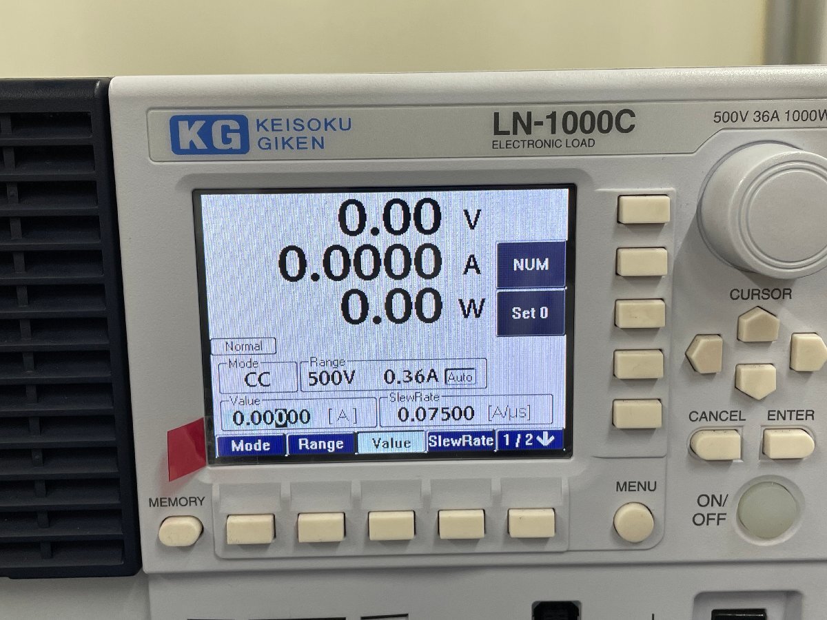 Keisoku Giken LN-1000C Electronic Load 500V 36A 1000W [m1167402040]