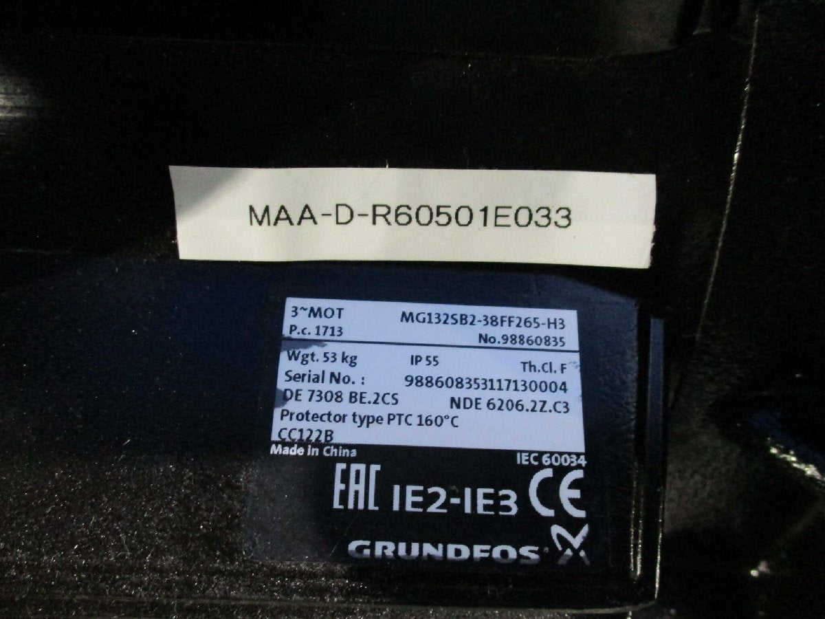 EAC MG132SB2-38FF265-H3/CRN15-05 Vertical Multistage Centrifugal Pump 7.5KW [u1168776899]