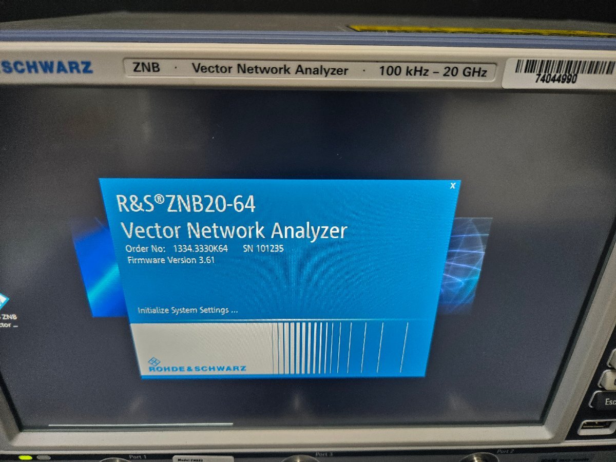 NBC R&S ZNB20 Vector Network Analyzer 100kHz to 20GHz 4 Ports [v1169484055]