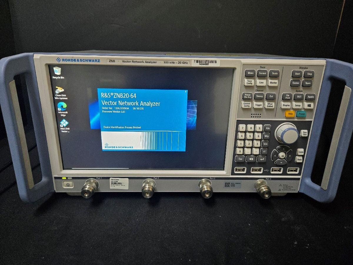 NBC R&S ZNB20 Vector Network Analyzer 100kHz to 20GHz 4 Ports [v1169484055]