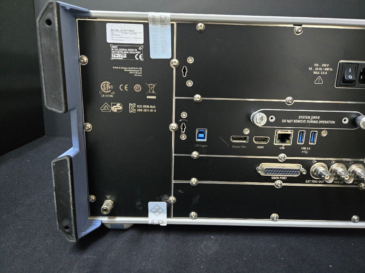 NBC R&S ZNB20 Vector Network Analyzer 100kHz to 20GHz 4 Ports [v1169484055]