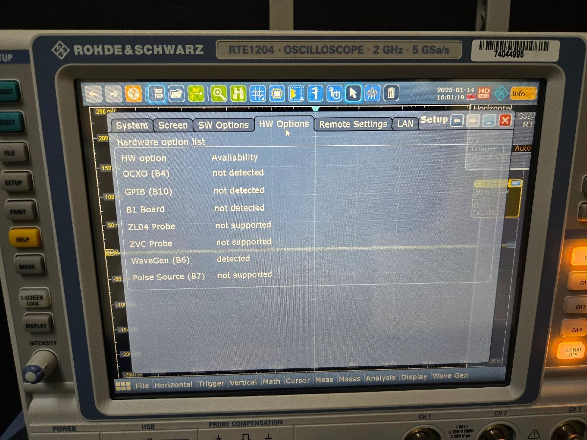Rohde & Schwarz RTE1204 Digital Oscilloscope 2GHz 4ch 5GSa/s [b1170271838]
