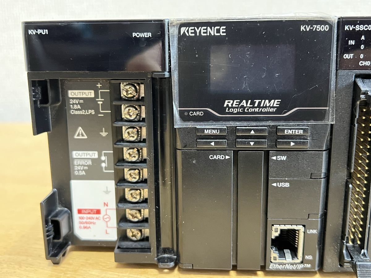 Keyence KV-7500 KV-PU1 KV-7000C KV-SSC02 KV-MC20V KV-B8XTD Programmable Controller CPU Unit Set 6 pcs [u1170339557]