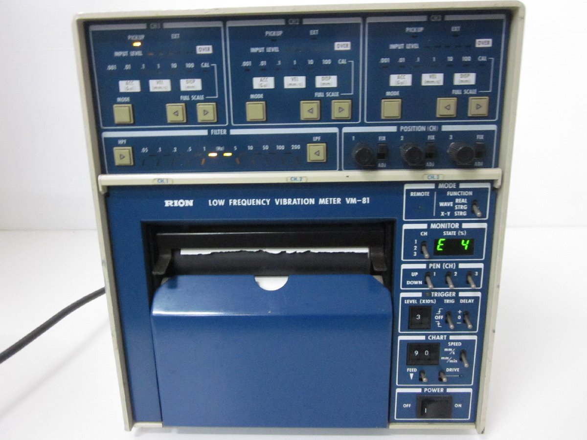 Rion VM-81 Low-Frequency Microvibration Meter 3ch Recording Paper Width 114mm [x1170633330]