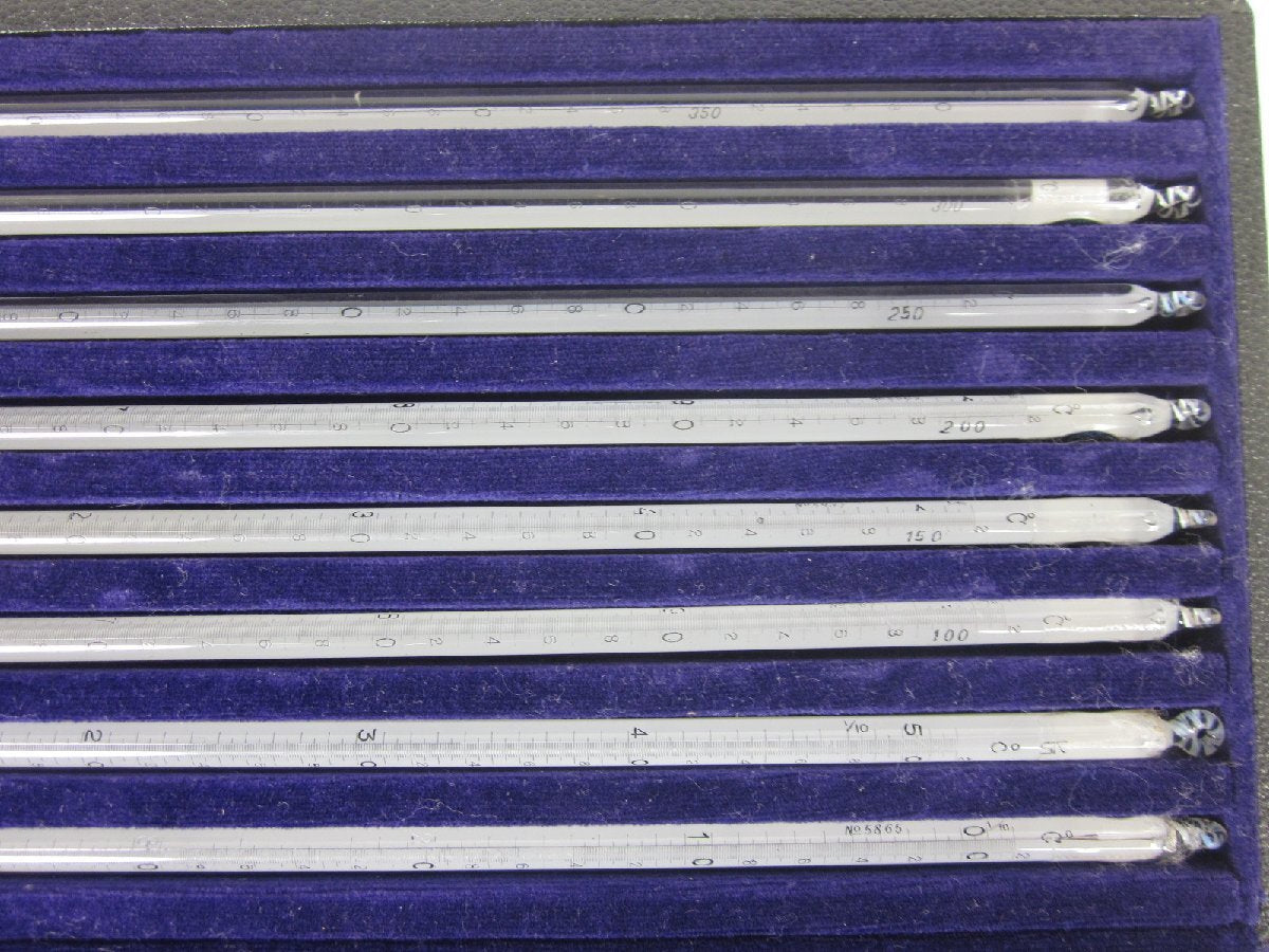 Sato 0020-10 Glass Thermometers Set of 8 Weather Observation Instrument [p1170629893]