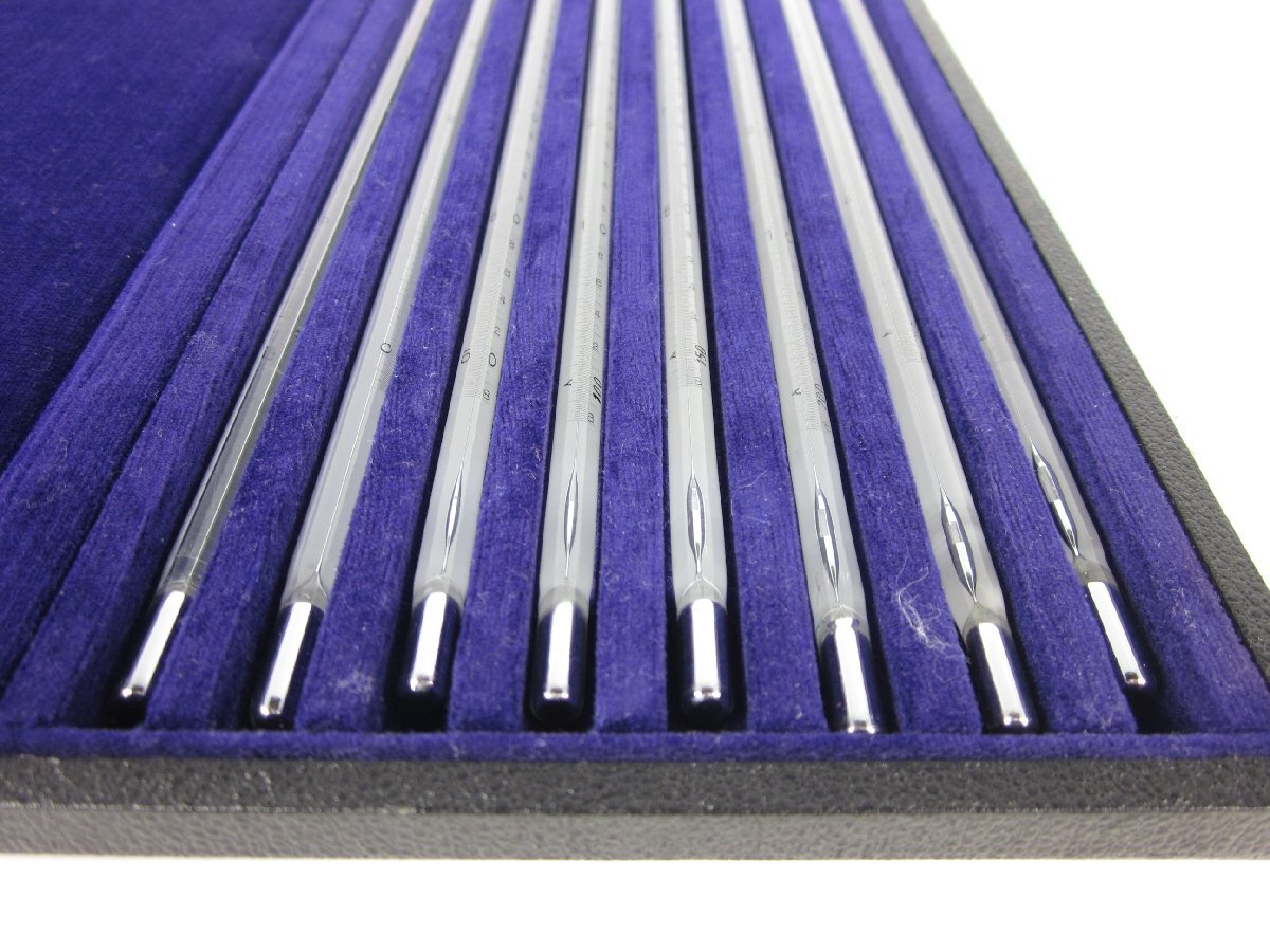 Sato 0020-10 Glass Thermometers Set of 8 Weather Observation Instrument [p1170629893]