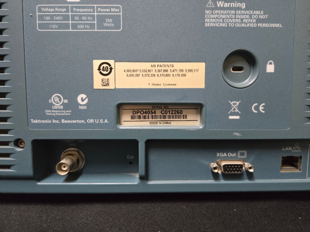 Tektronix DPO4054 Digital Phosphor Oscilloscope 2.5GS/s 500MHz 4ch [j1170660786]