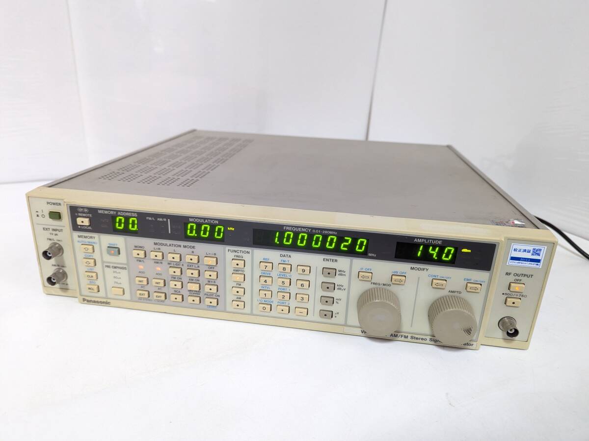 Panasonic VP-8122A AM/FM Stereo Signal Generator 0.01-280MHz [k1172107813]