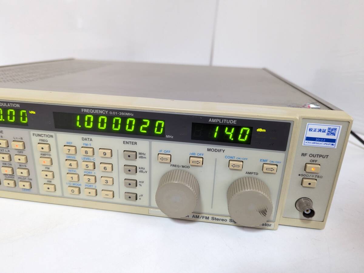 Panasonic VP-8122A AM/FM Stereo Signal Generator 0.01-280MHz [k1172107813]