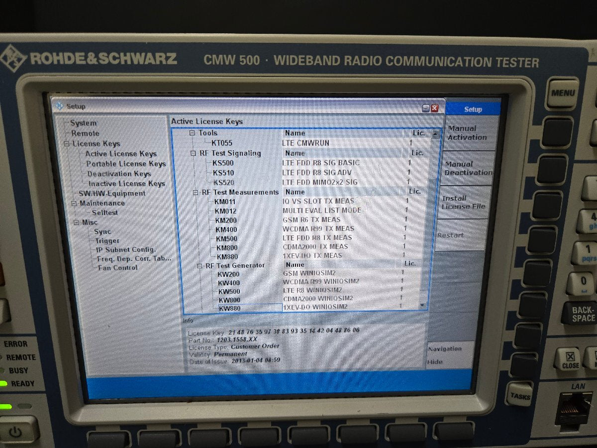 NBC CMW500 Wideband Radio Tester [v1172242361]