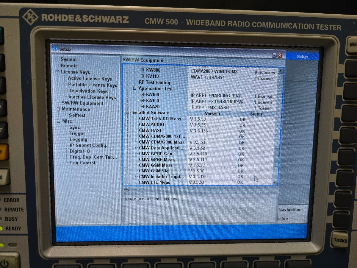 NBC R&S CMW500 Radio Communication Tester [d1172236386]