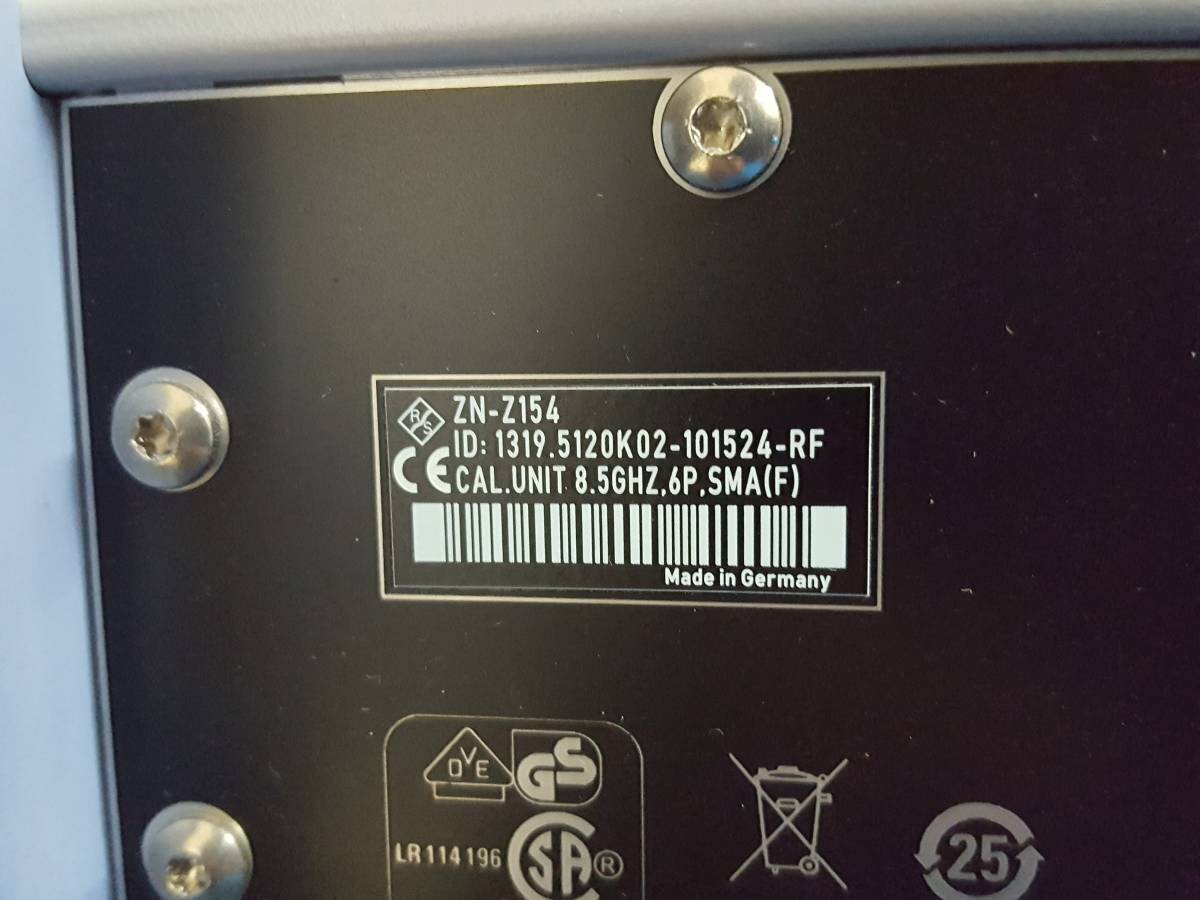 NBC R&S ZN-Z154 Calibration Unit 100KHz - 8.5GHz 12-port Calibration Unit [l1172854612]