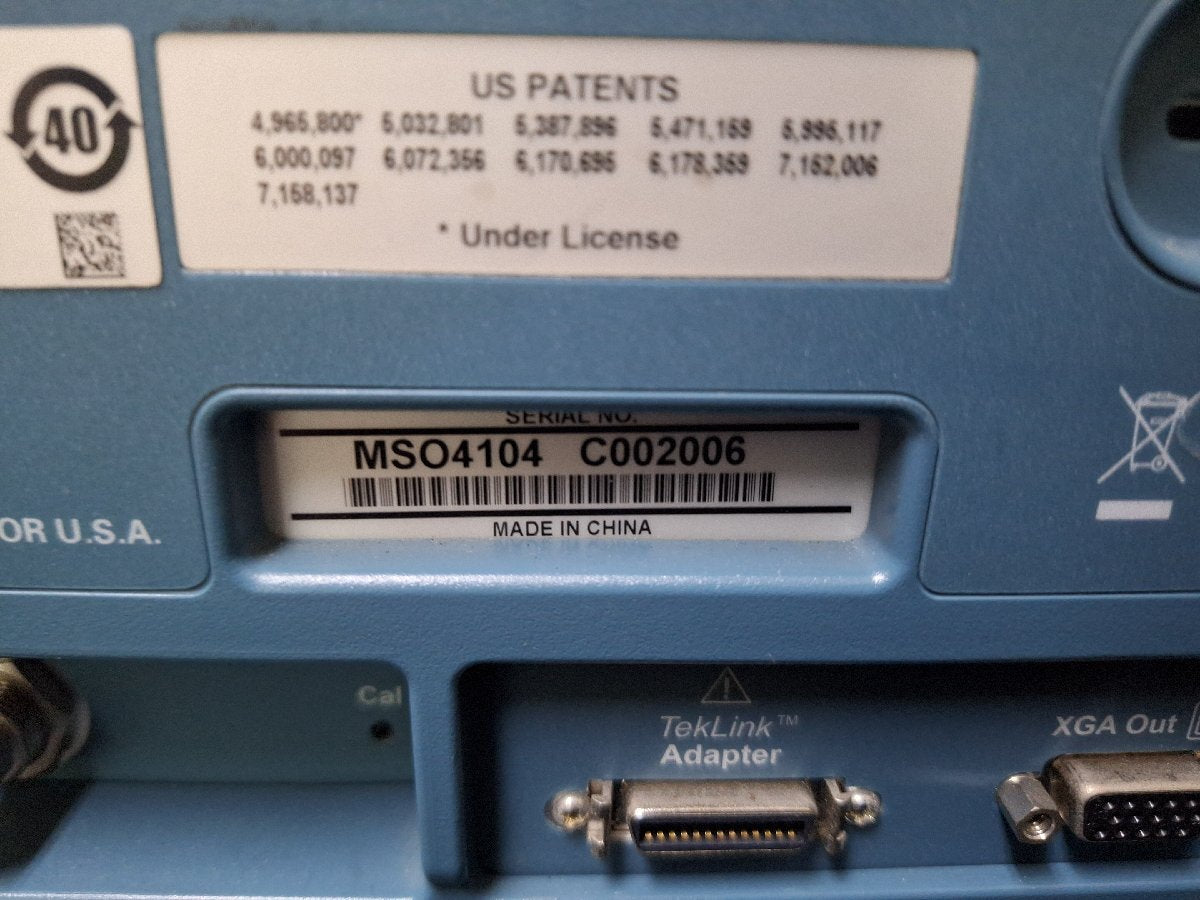 Tektronix MSO4104 Mixed Signal Oscilloscope 1GHz 5GS/s [g1173262510]