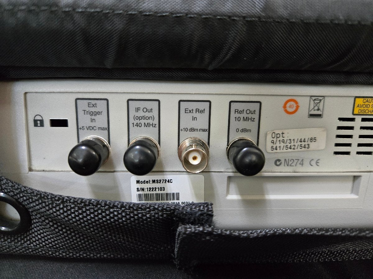 Anritsu MS2724C Spectrum Analyzer 9kHz to 20GHz Spectrum Master Opt 9 19 31 44 65 541 542 543 [p1175224474]