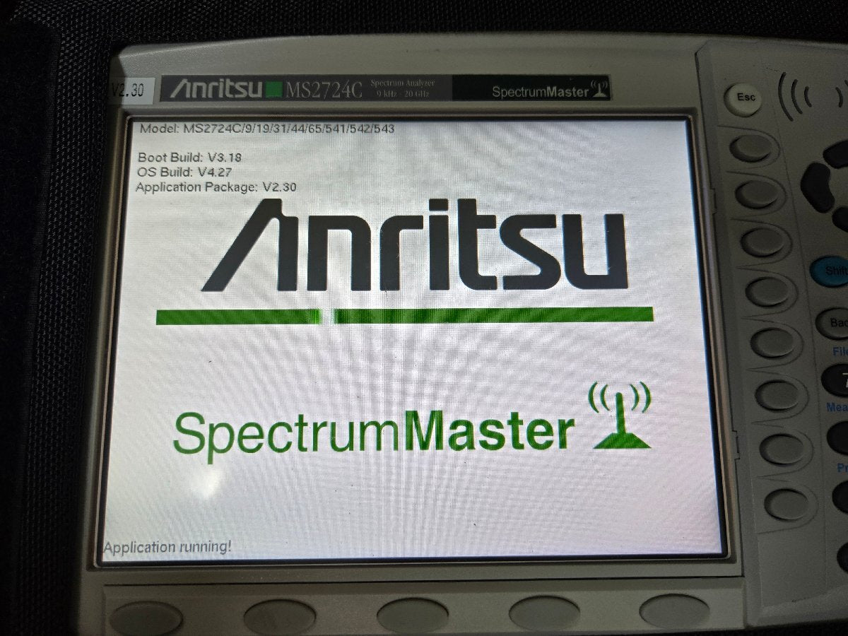 Anritsu MS2724C Spectrum Analyzer 9kHz to 20GHz Spectrum Master [p1175224474]