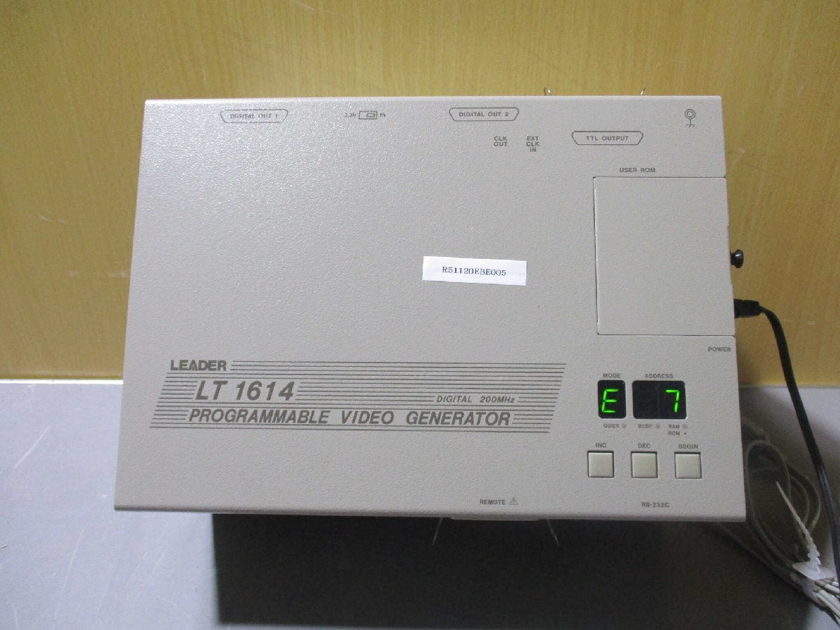 Leader LT 1614 Programmable Video Generator [g1175550980]