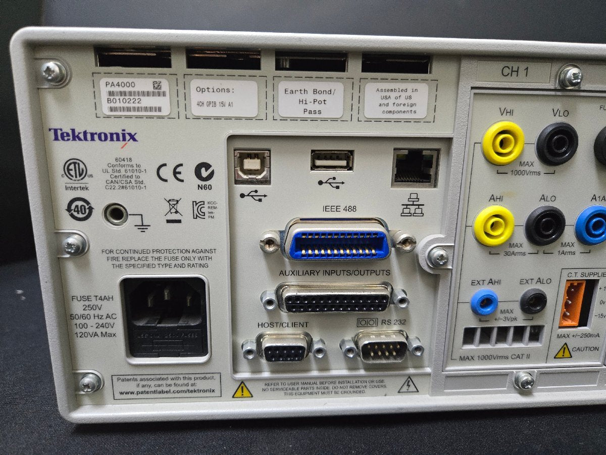 Tektronix PA4000 Power Analyzer 4CH GPIB [x1175859527]