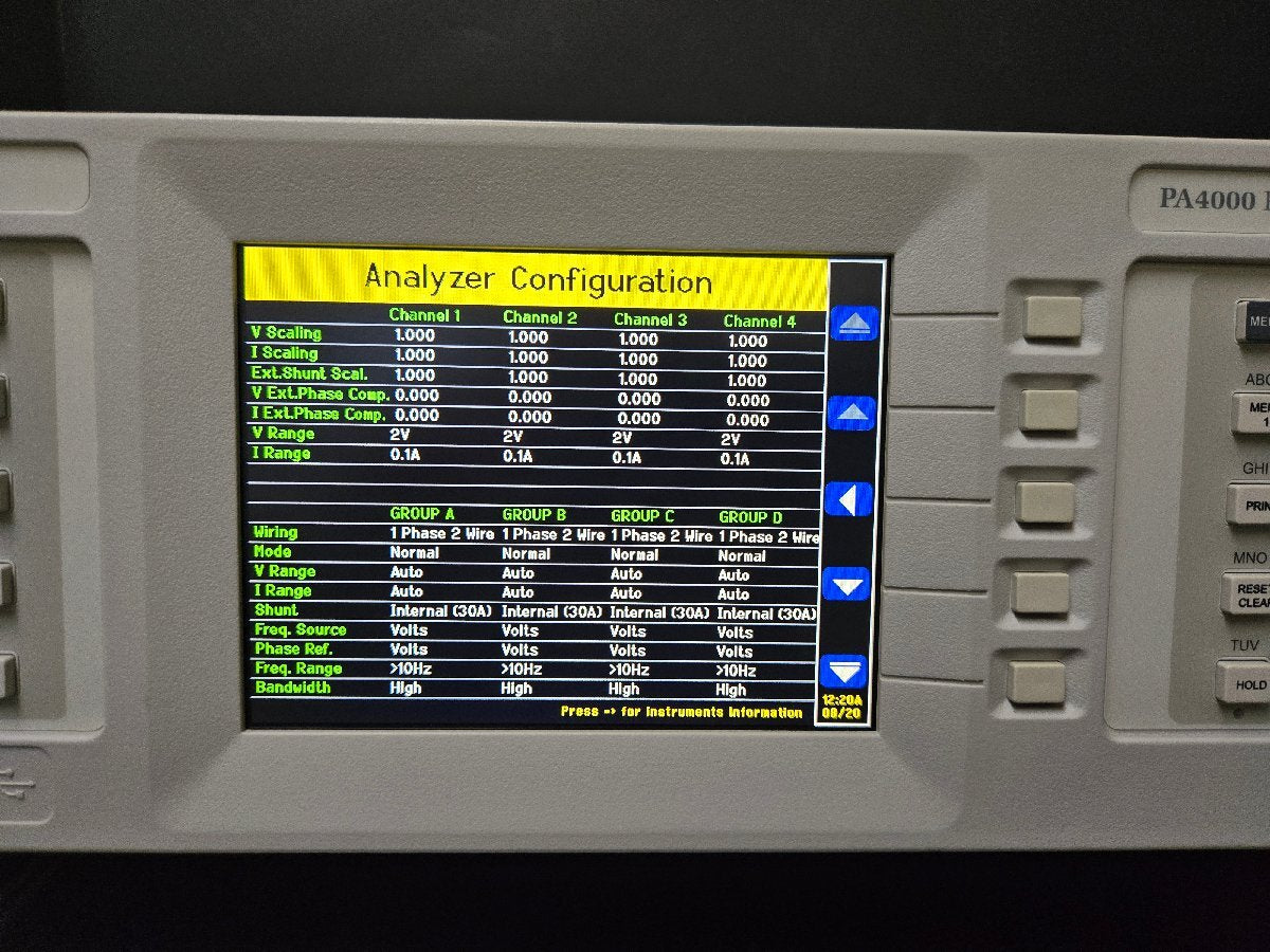Tektronix PA4000 Power Analyzer 4CH GPIB [x1175859527]