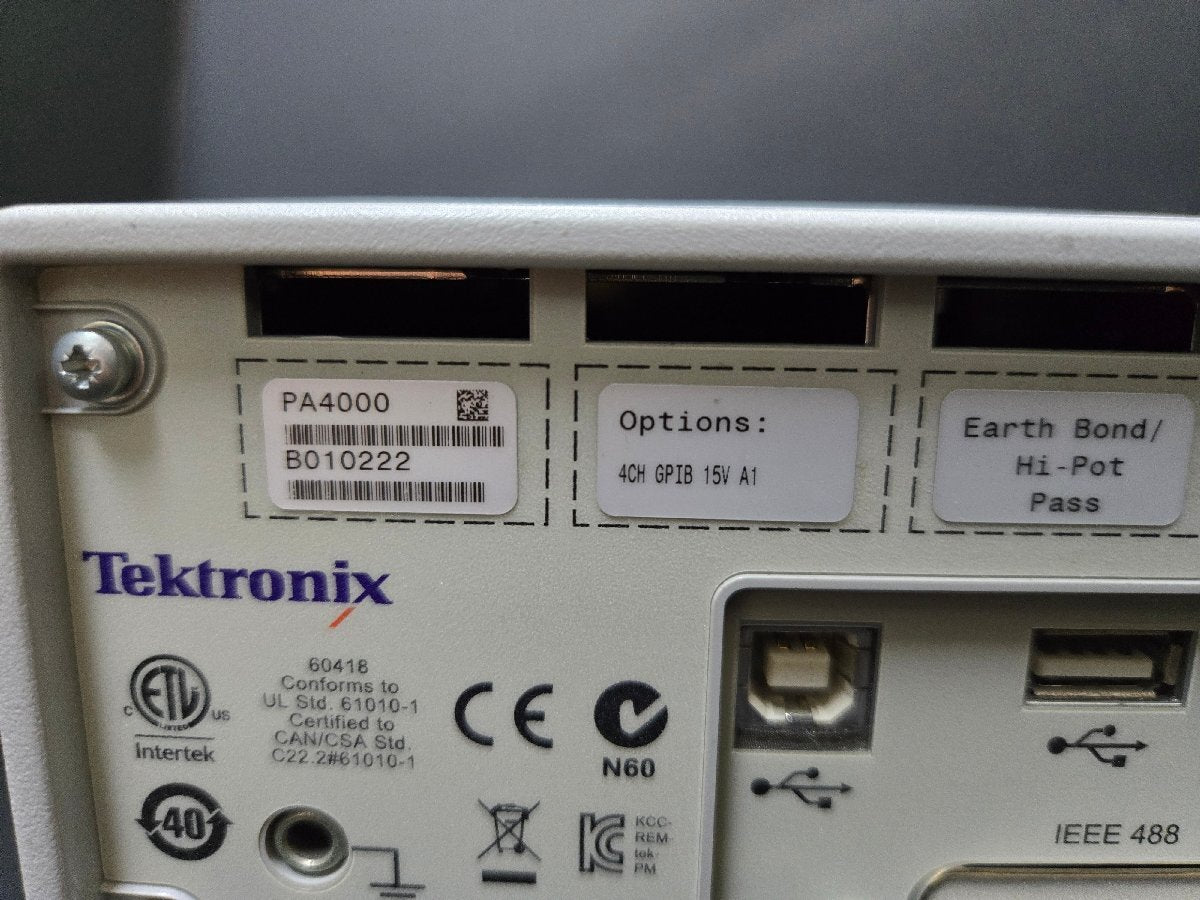 Tektronix PA4000 Power Analyzer 4CH GPIB [x1175859527]