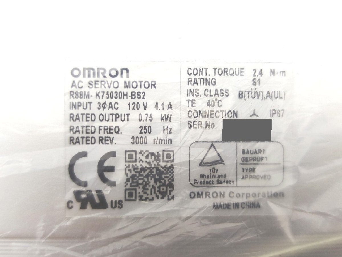 OMRON R88M-K75030H-BS2 Servo Motor [r1176622450]