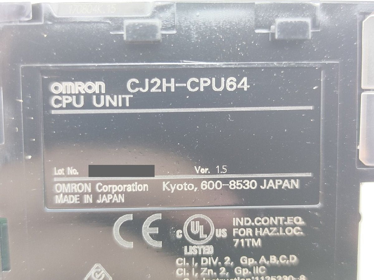 OMRON CJ2H-CPU64 Programmable Controller [w1176633400]