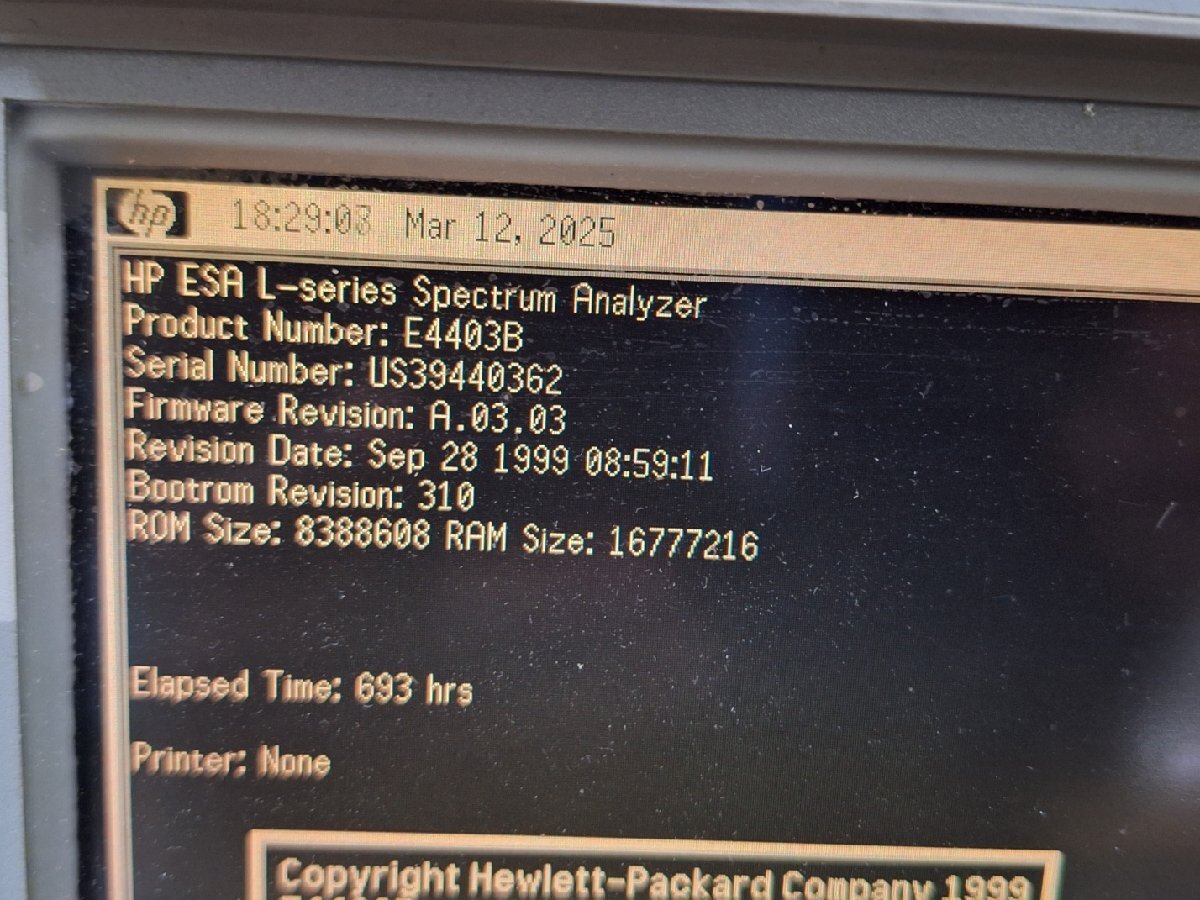 HP E4403B Spectrum Analyzer 9kHz to 3GHz [b1176820664]