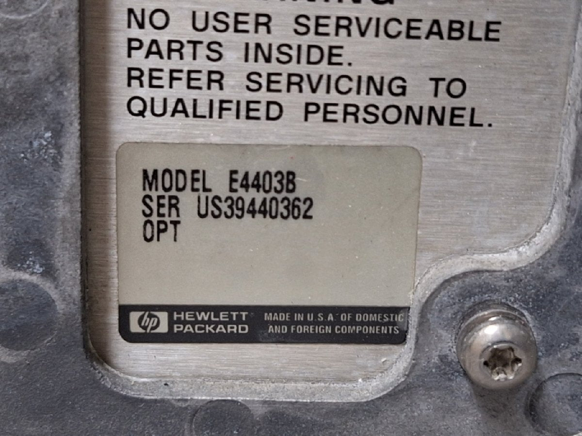 HP E4403B Spectrum Analyzer 9kHz to 3GHz [b1176820664]
