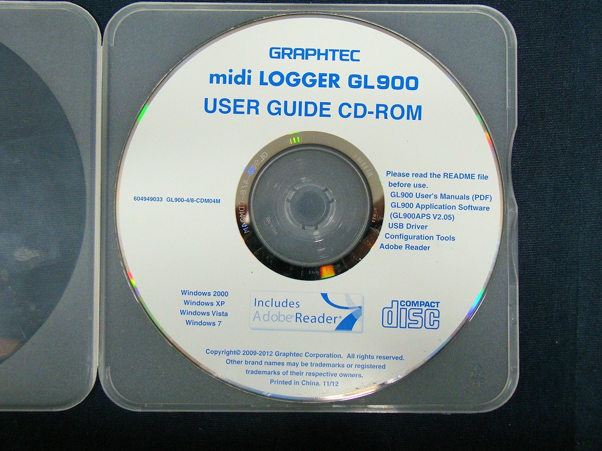 Graphtec GL900 midi LOGGER Handheld Data Logger 8ch [e1177501202]