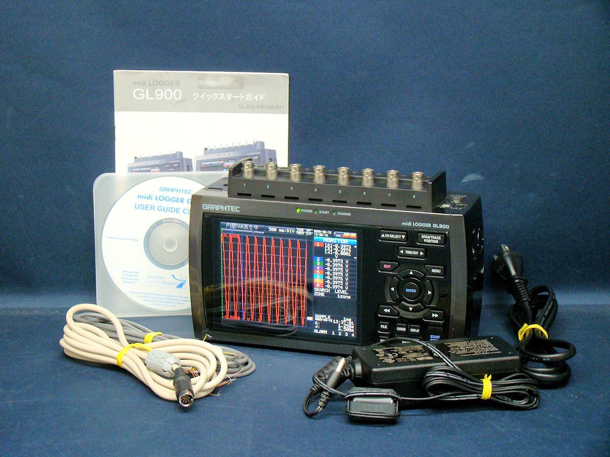 Graphtec GL900 midi LOGGER Handheld Data Logger 8ch [e1177501202]