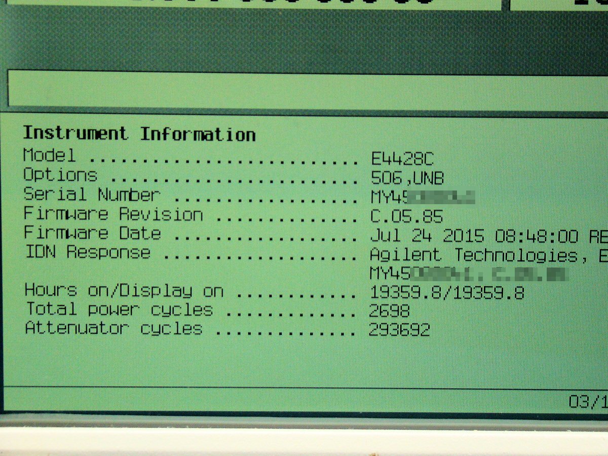 Agilent E4428C ESG Analog Signal Generator 6GHz [v1177665391]