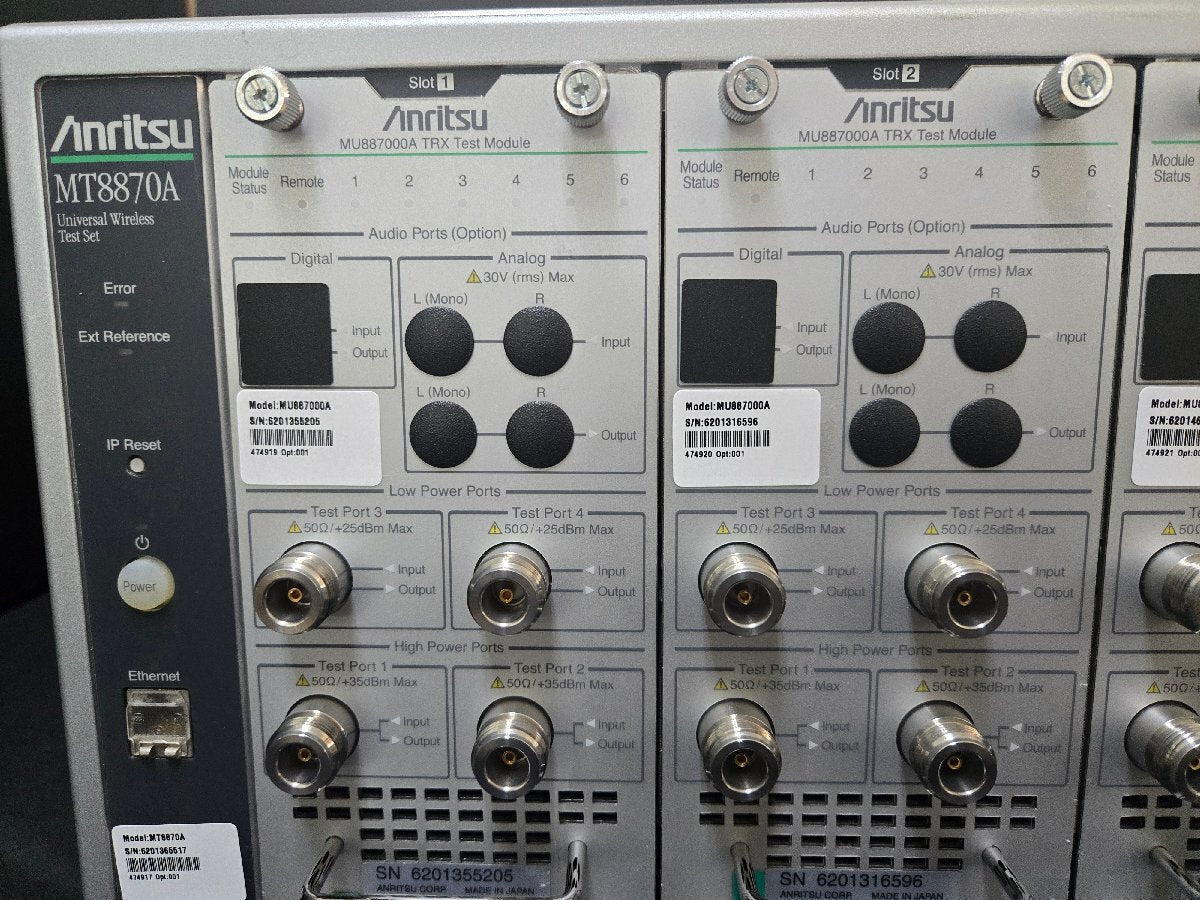 Anritsu MT8870A Universal Wireless Test Set with 4x MU887000A [w1179685329]