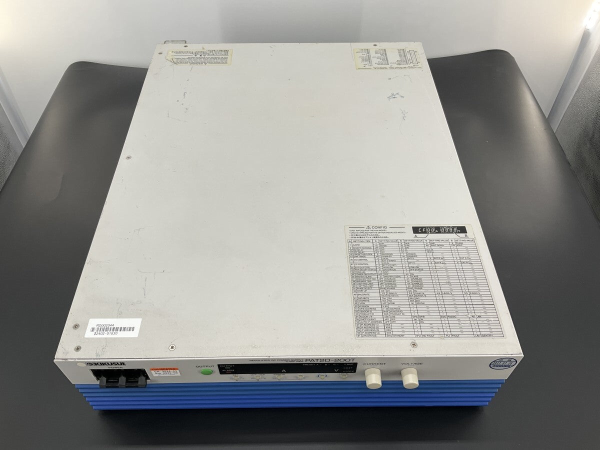 KIKUSUI PAT20-200T Power Supply 20V 200A High Efficiency Large Capacity [n1180114727]